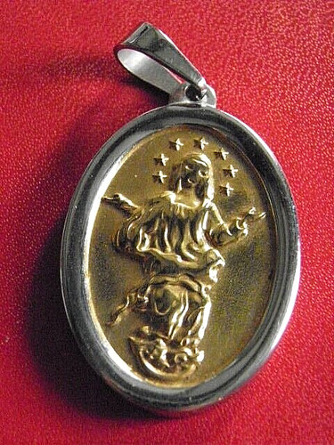Medaille religieuse vierge - medaille, religieuse.