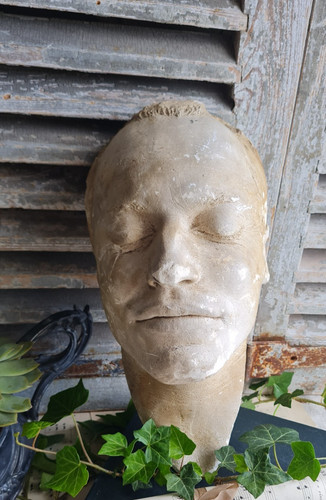 Ancien masque platre - ancien,