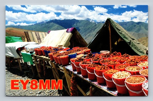 Ham radio qsl ey8mm tajikistan - radio,