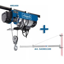 PALAN TREUIL ÉLECTRIQUE 200/400 KG SCHEPPACH HRS400 + POTENCE PIVOTANTE 110 CM