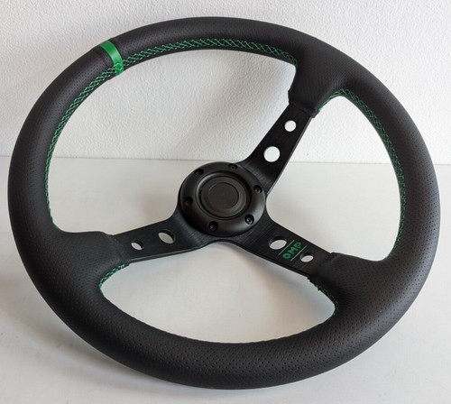 Volant sport plat profond - profond, cuir