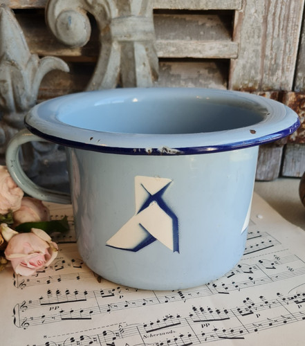 Ancien pot chambre emaille - de,