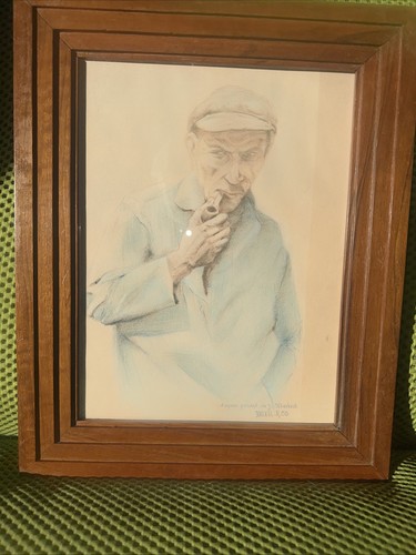 Portrait homme pipe dorkel - pipe,
