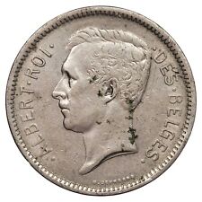 Belgique - 5 francs 1 belga 1933 Albert I nickel - KM.97 Schön.63 monnaie belge