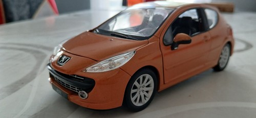 Miniature peugeot 207 - peugeot, orange
