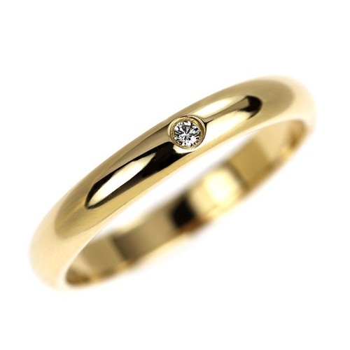 Bague cartier k18yg diamond - bague,