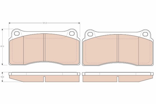 Plaquettes frein kit à - kit,,