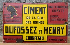 Plaque émaillée bombée