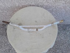 Guidon moto cross blanc