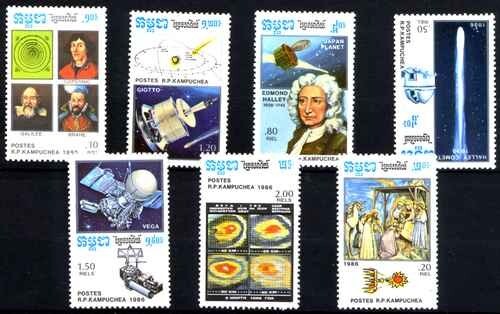 Timbres cosmos comète de - (comète,