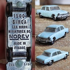 1/86 Micro NOREV Simca 1500 Voiture Miniature Collection Réseau Train HO 1/87