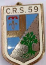 Insigne   De La CRS 59 fabricant DRAGO 
