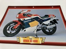 Honda NS400R 1985 400 NSR fiche carte moto passion collection Atlas