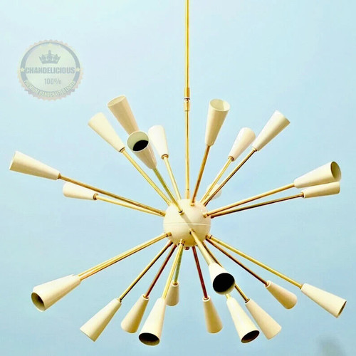 Lustre sputnik blanc - lustre,