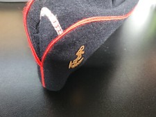 CALOT TDM DES TROUPES DE MARINE TAILLE 54 ADJUDANT AVEC ANCRE D'OR METAL