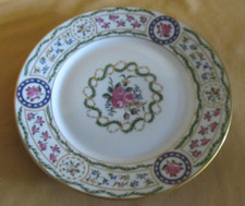 Assiette plate en porcelaine de Limoges Haviland modèle Louveciennes