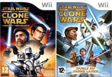 Nintendo Wii # Star Wars Clone Wars 1 Et 2 # PAL