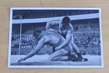 1936 SCHAFER-  ARGENT  LUTTE GRECO ROMAINE  FISCHER  JEUX  OLYMPIQUES OLYMPIA 36