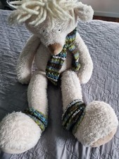 Peluche Doudou Moulin Roty Grand Ours Beige Echarpe