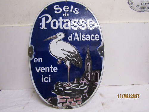 Plaque émaillée ancienne - émaillée,