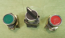 Lot de 3 Boutons de Commande - MAF C22 / TELEMECANIQUE ZB2 - Industriel Vintage