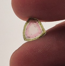 Tourmaline melon d'eau, tranche 9mm