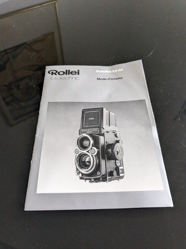 Notice rolleiflex 8gx - rolleiflex, 2.8gx