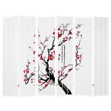 Paravent japonais 6 panneaux séparateur de pièce cloison bois Shoji Homestyle4u