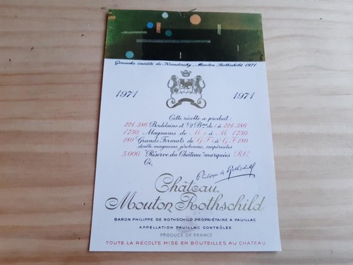 étiquette vin chateau - chateau, mouton