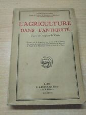 L'Agriculture dans l'antiquité - Raymond BILLIARD