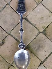 Ancienne Cuillère en Argent Massif Blason Armoirie Dinant Bretagne 