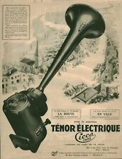 Publicité ancienne Ténor électrique Cicca 1923 issue de magazine