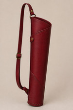 Handmade Dark Red Leather