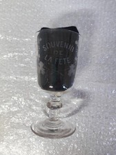 Verre ancien souvenir de la fête