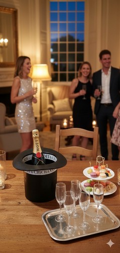 Sceau champagne à - et,