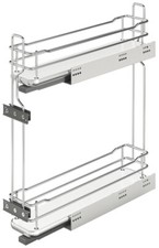 Meuble Frontauszug Cabinet Traction Buffet de Cuisine Chrome Blanc Résumé 150 MM