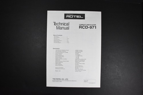 Rotel rcd 971 - rcd-971, disc