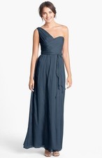 NEW AMSALE Ruched One Shoulder
