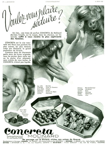 Publicité ancienne parfums