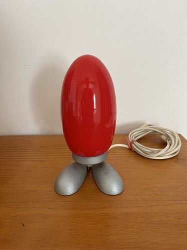 Lampe rouge metal - , chrome