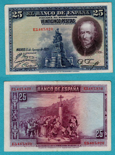 Billet espagne pesetas 1928 - espagne, 25