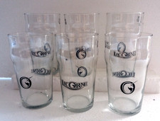 Lot 6 verres à bière 50 cl " LICORNE " , ref BA314