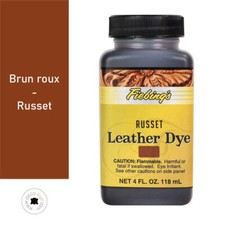 Teinture pour cuir FIEBING'S Leather dye 118ml - BRUN ROUX / RUSSET