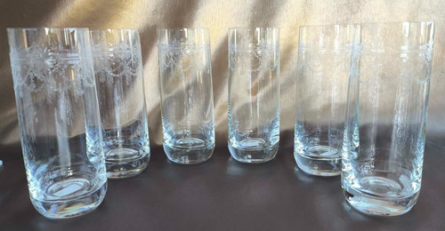 Verres gobelets cristal - 6,