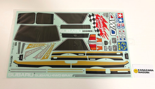 Tamiya subaru brat decal - 1/10,