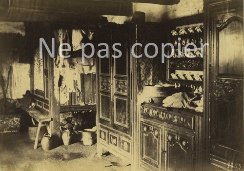 Interieur breton vers - breton, 1880
