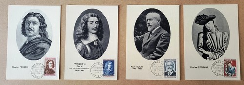 Fdc lot cartes - 4, postale
