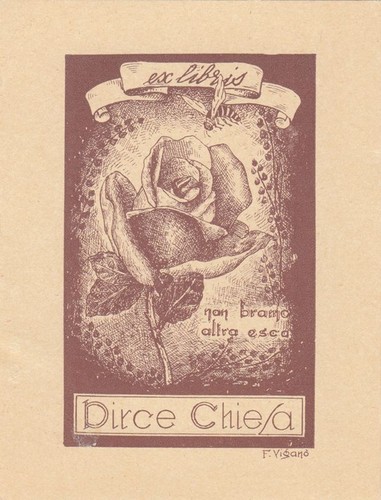 Exlibris plaque livre - exlibris,