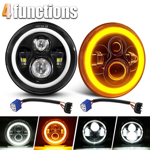 2pc pouces led phare halo - 2pc,