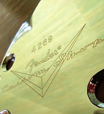 neck plate FENDER AMERICAN DELUXE/ELITE CUSTOM SHOP neuf new / chrome